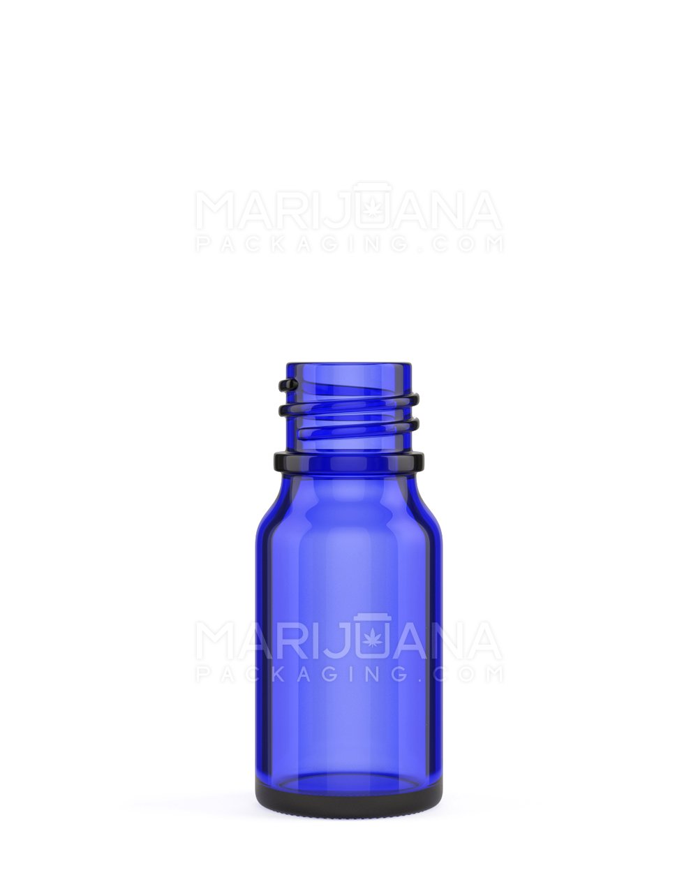 Child Resistant | Glass Tincture Bottles w/ Black Ribbed Dropper Cap | 10mL - Blue - 120 Count - 4