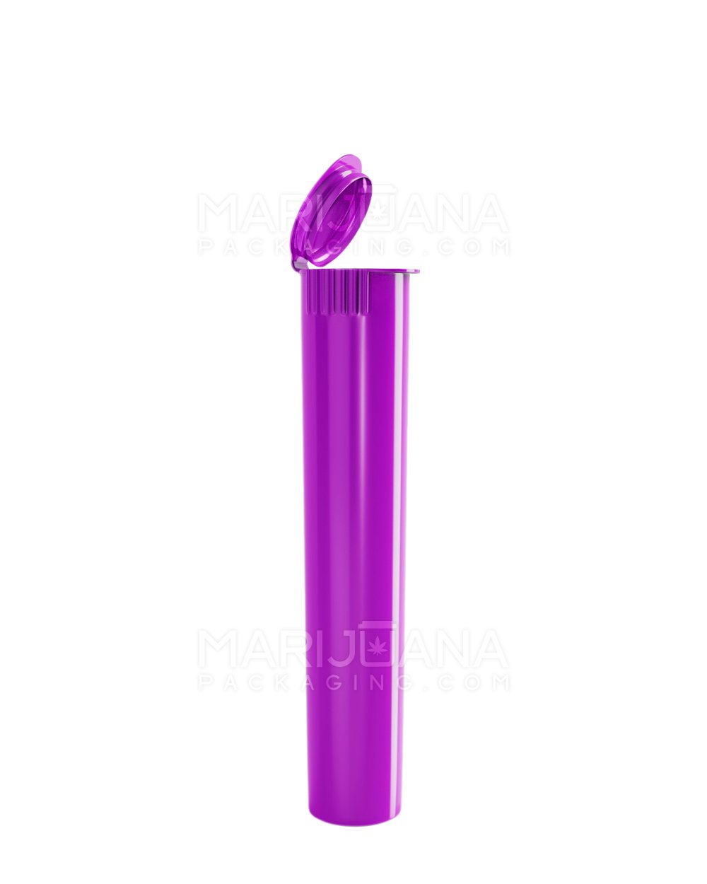 Child Resistant | Pop Top Opaque Plastic Pre-Roll Tubes | 95mm - Purple - 1000 Count - 1