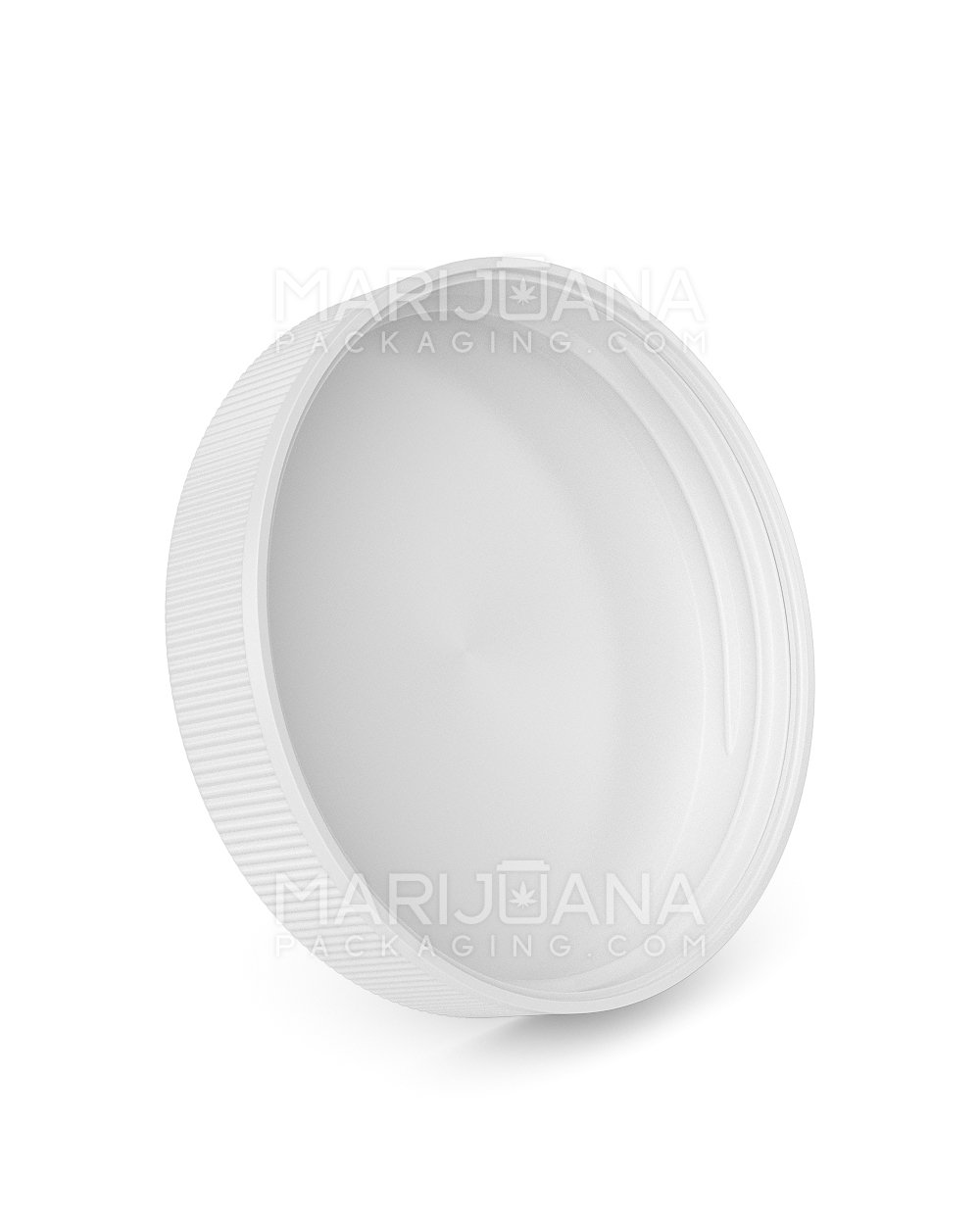 Child Resistant | Ribbed Push Down & Turn Plastic Caps | 89mm - Semi Gloss White - 205 Count - 2