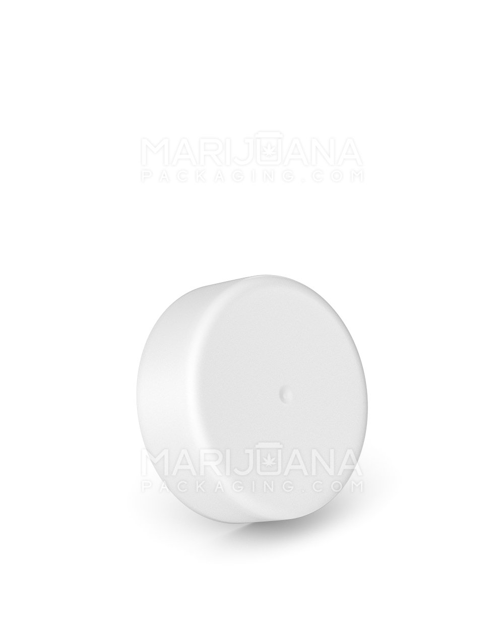 Child Resistant | Smooth Push Down & Turn Plastic Caps w/ Foam Liner | 38mm - Matte White - 288 Count - 1