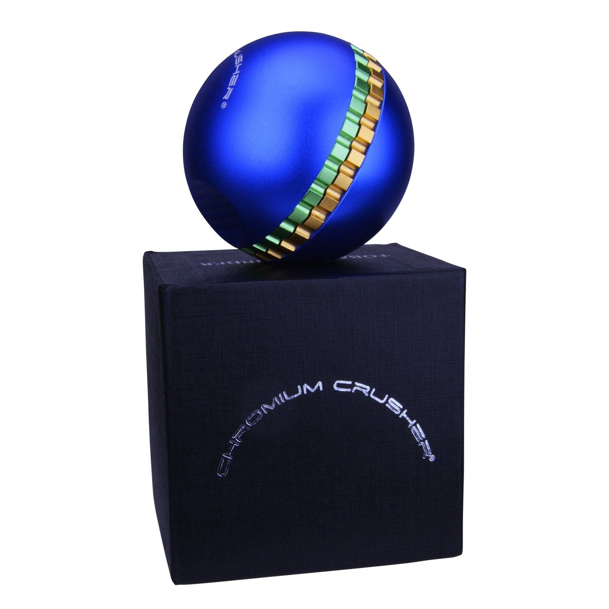 CHROMIUM CRUSHER | Magnetic Zinc Alloy Sphere Grinder | 4 Piece - 62mm - Blue - 4