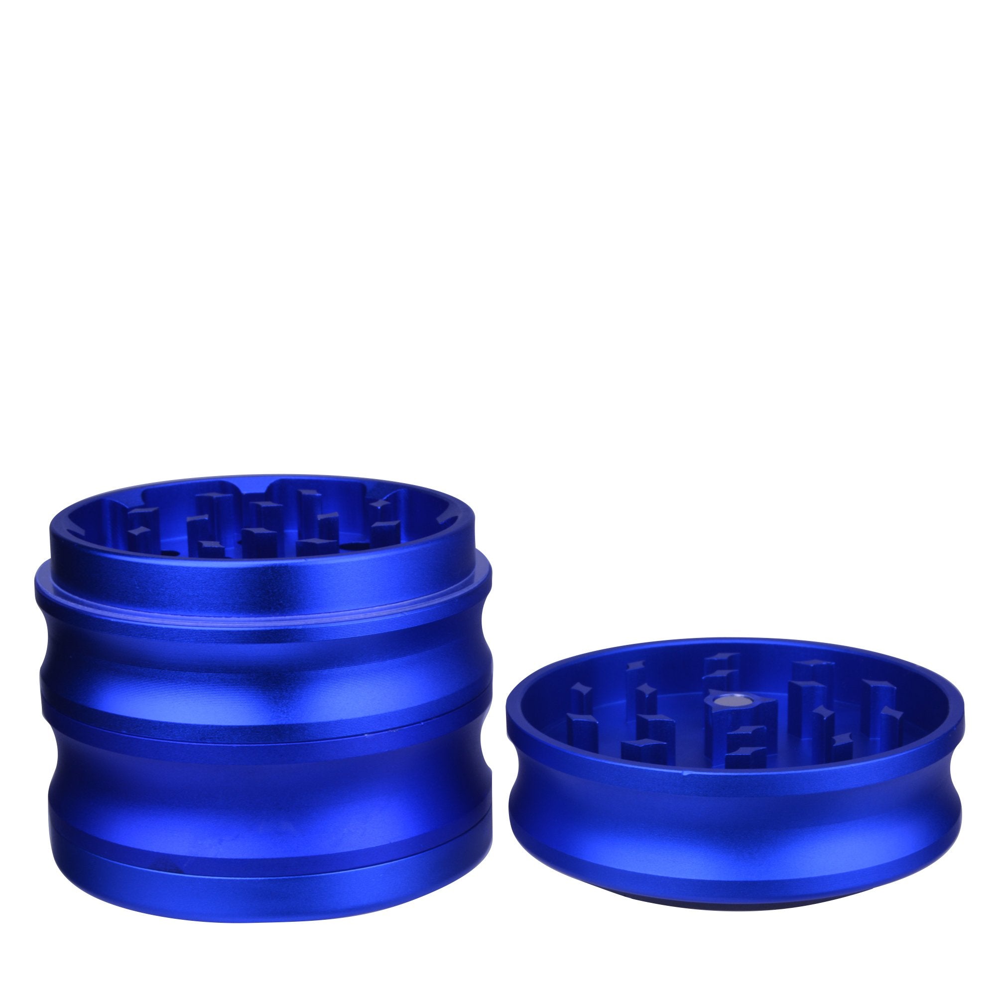 CHROMIUM CRUSHER | Magnetic Aluminum Vortex Grinder | 4 Piece - 56mm - Blue - 5