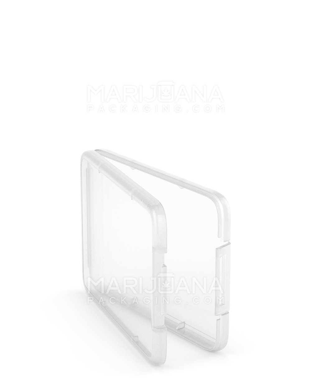 Hinged Lid Slim Shatter Container | 5.3mm - Clear Plastic - 1000 Count - 4