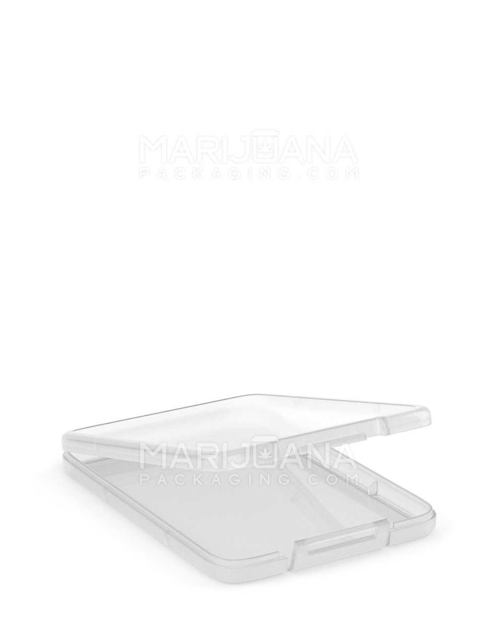 Hinged Lid Slim Shatter Container | 5.3mm - Clear Plastic - 1000 Count - 2