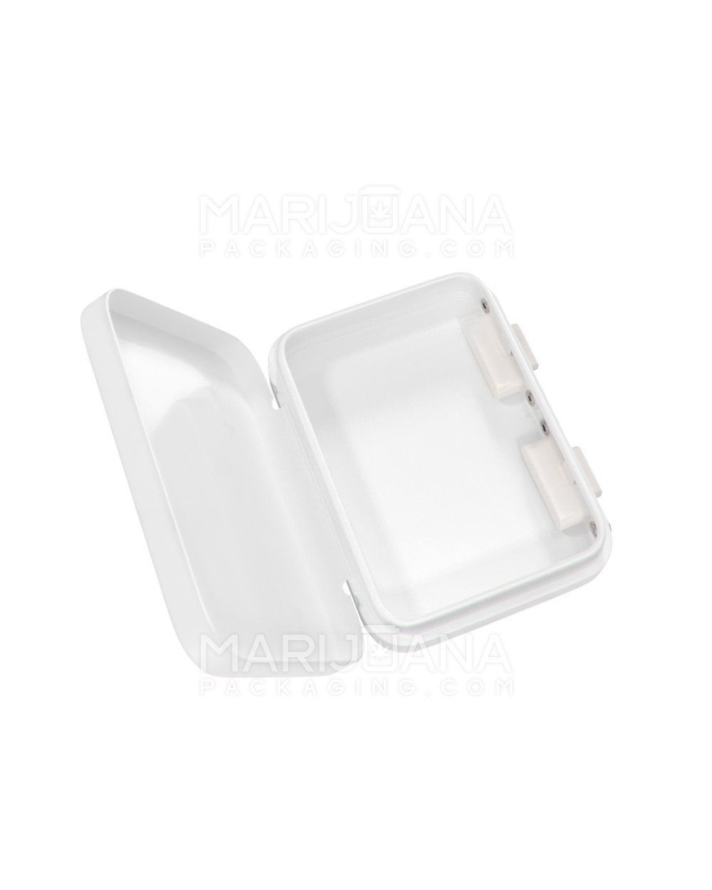 Custom 100% Recyclable Child Resistant Hinged-Lid Mini Pack Joint Box | 80mm x 61.5mm - White Tin - 6