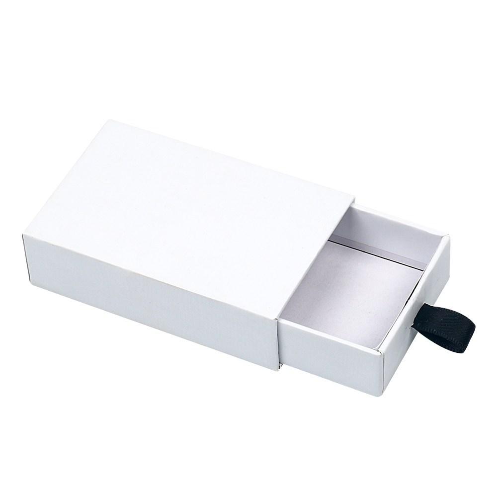 Custom Paper Box with Fabric Ribbon Pull Tab - 1