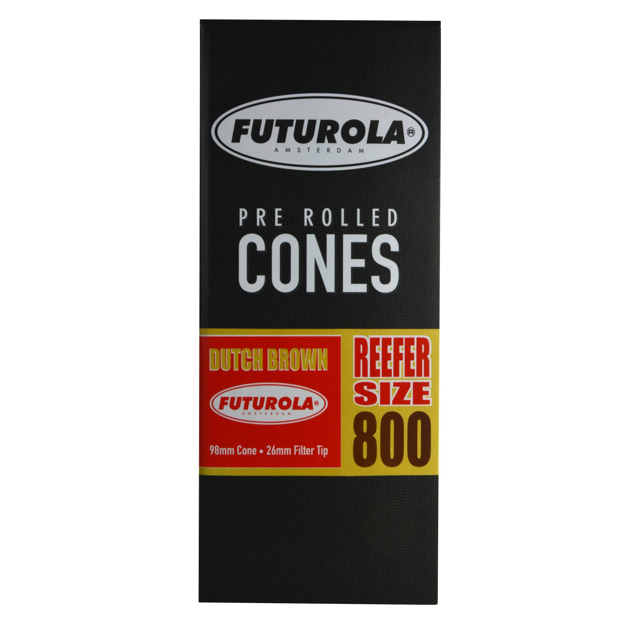 FUTUROLA | Reefer Size Pre-Rolled Cones | 98mm - Dutch Brown Paper - 800 Count - 2