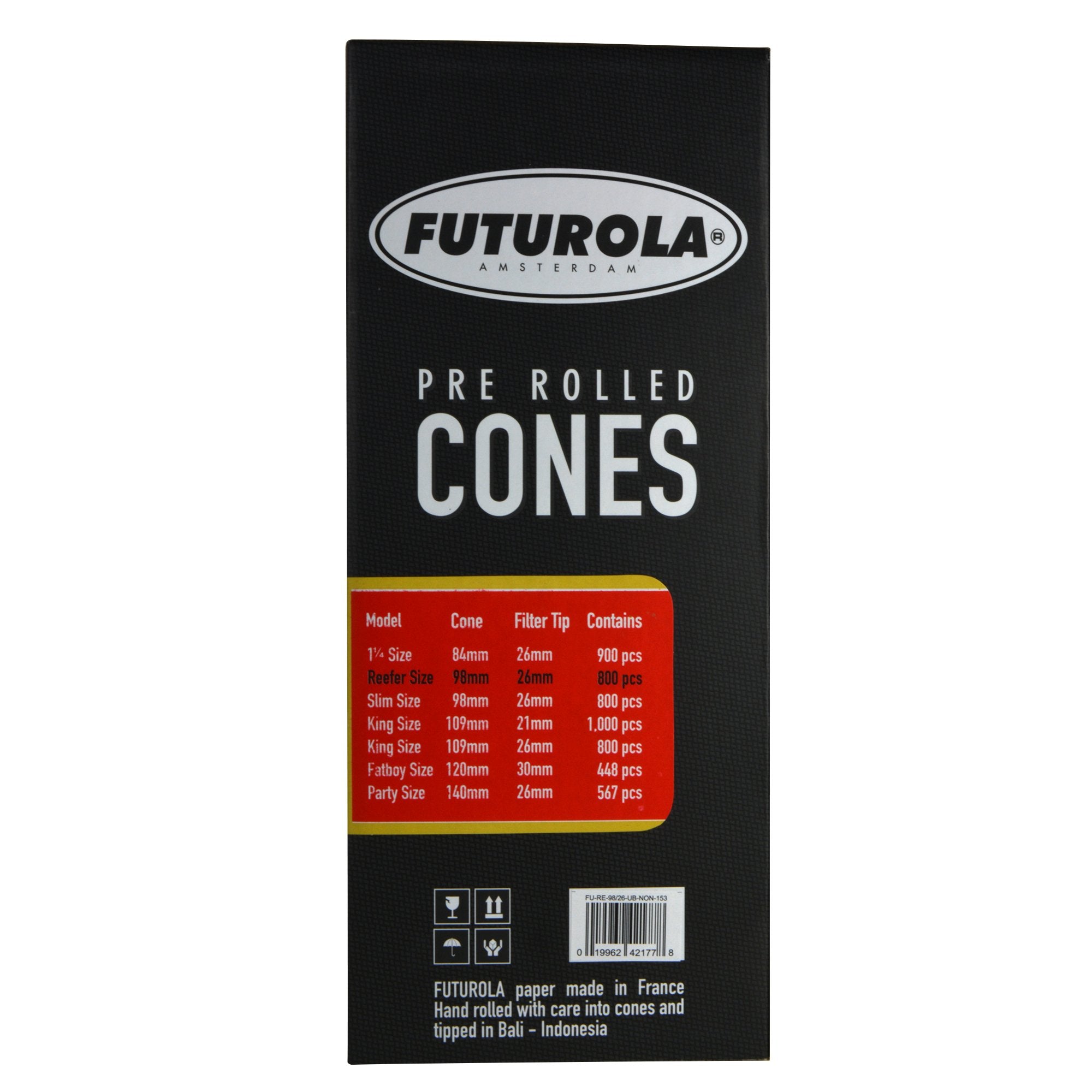 FUTUROLA | Reefer Size Pre-Rolled Cones | 98mm - Dutch Brown Paper - 800 Count - 4