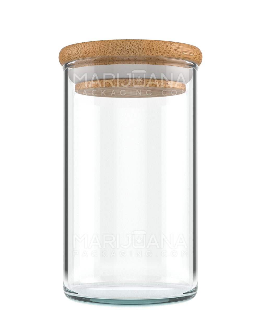 Glass Jar with Wooden Lid | 10oz - 80 Dram - 80 Count - 1