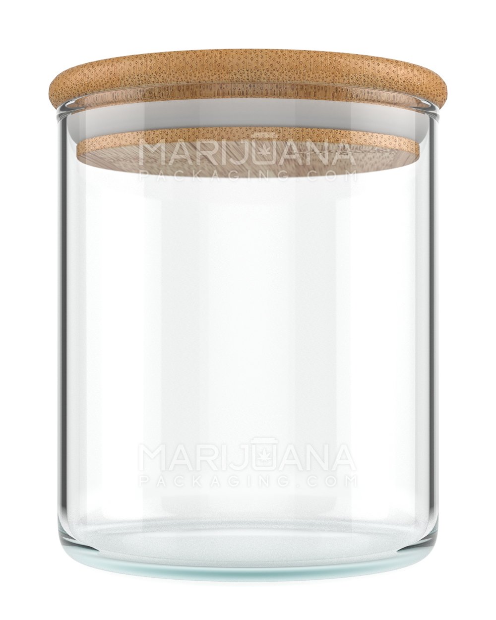 Glass Jar with Wooden Lid | 18oz - 144 Dram - 40 Count - 1