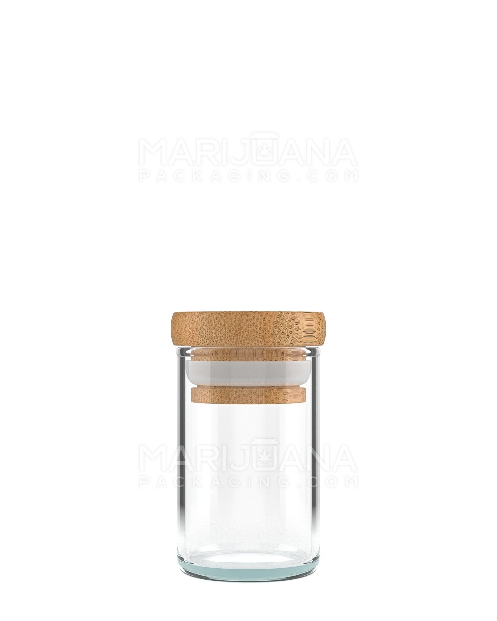 Glass Jar with Wooden Lid | 1oz - 8 Dram - 200 Count - 1