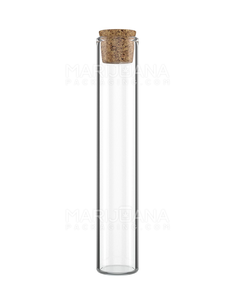 Glass Pre-Roll Tube with Cork Top | 120mm - Clear Glass - 640 Count - 1