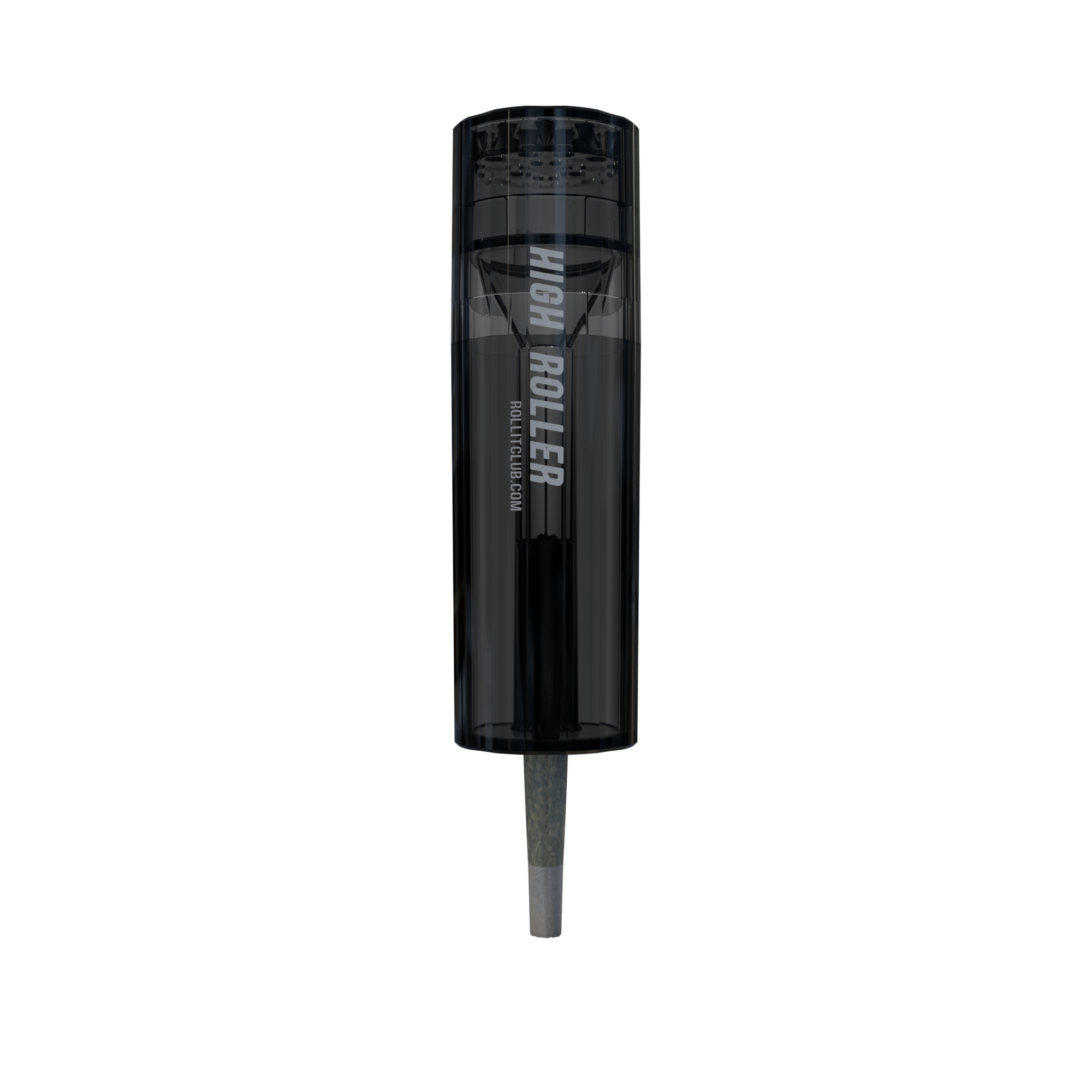 HIGHROLLER | Magnetic Plastic Grinder w/ Storage | 4 Piece - 38mm - Smoke - 12