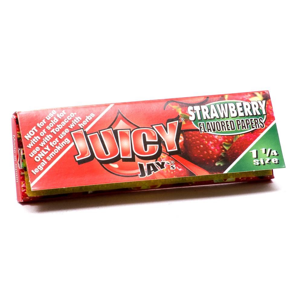 JUICY JAY'S | 'Retail Display' 1 1/4 Size Hemp Rolling Papers | 76mm - Strawberry - 24 Count - 3