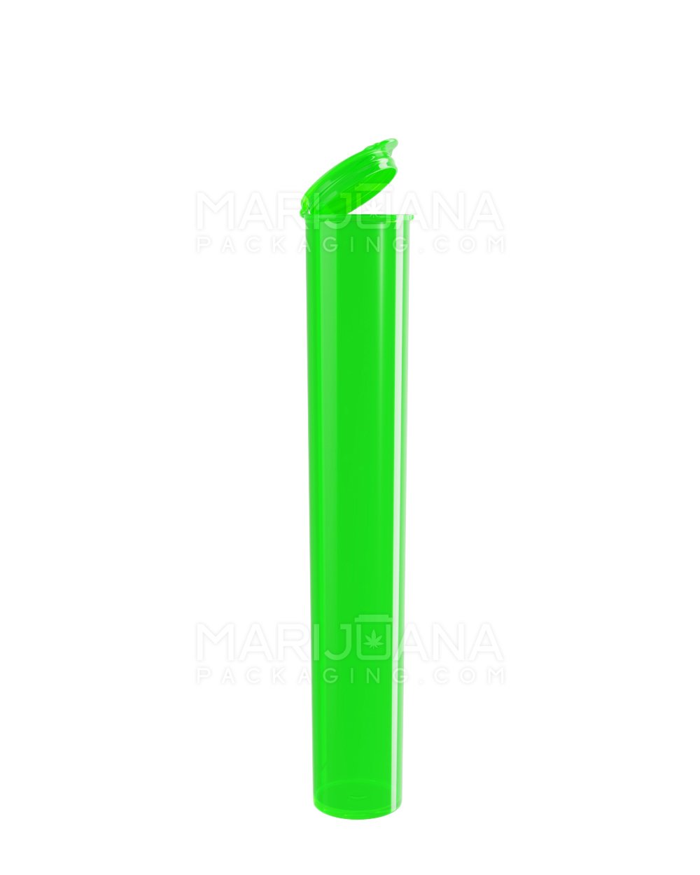 King Size Pop Top Translucent Plastic Pre-Roll Tubes | 116mm - Green - 100 Count - 1