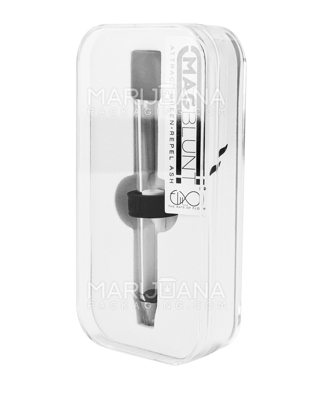 MAGBLUNT | Magnetic Asher Band Glass Blunt | 4in Long - Glass - Clear - 2