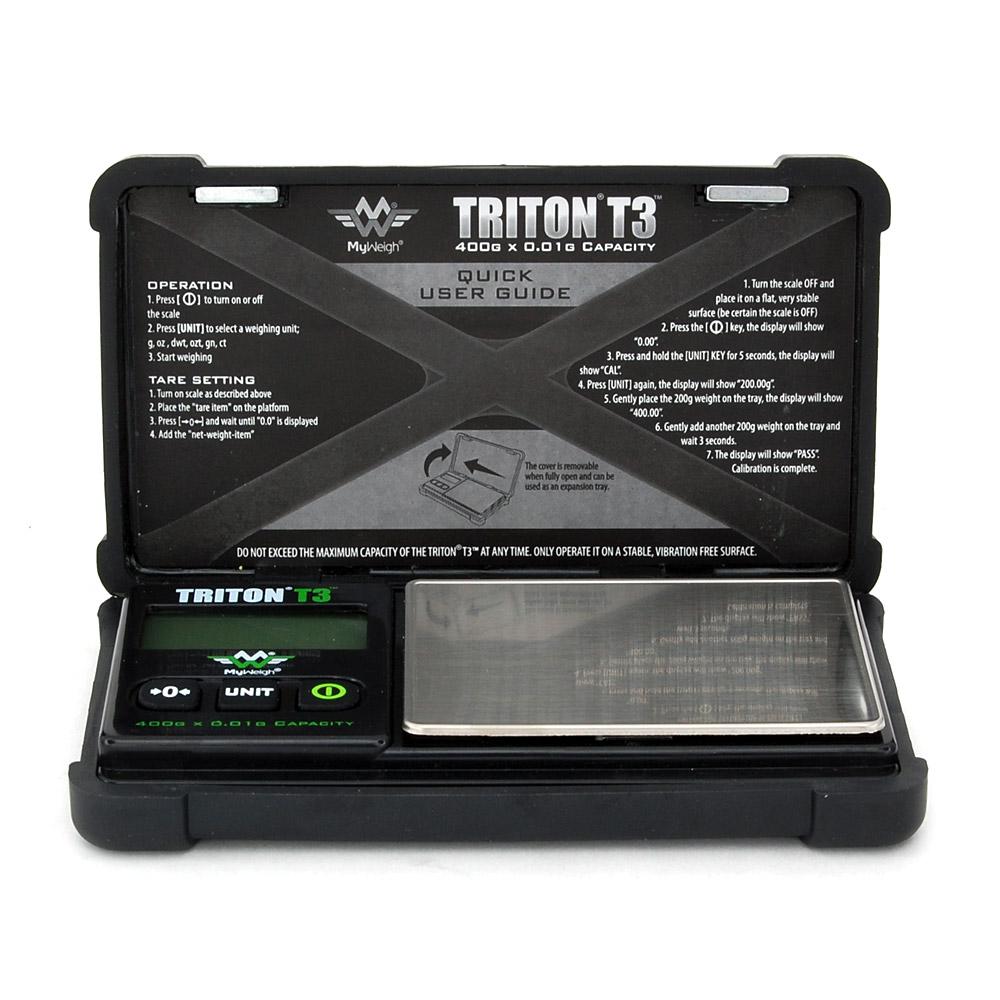 MY WEIGH | Triton T3 Digital Scale | 400g Capacity - 0.01g Readability - 2