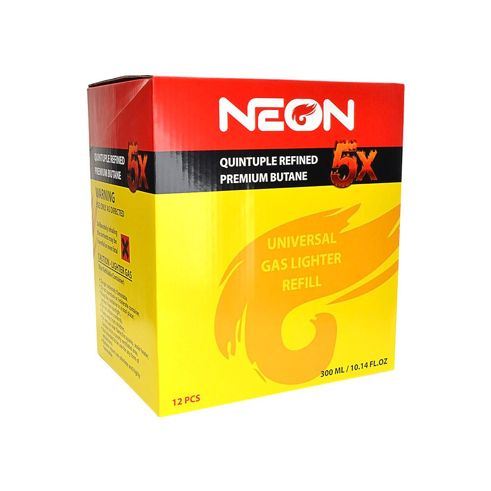 NEON | 'Retail Display' Premium Refined Butane Canisters | 5x - BHO - 12 Count - 4