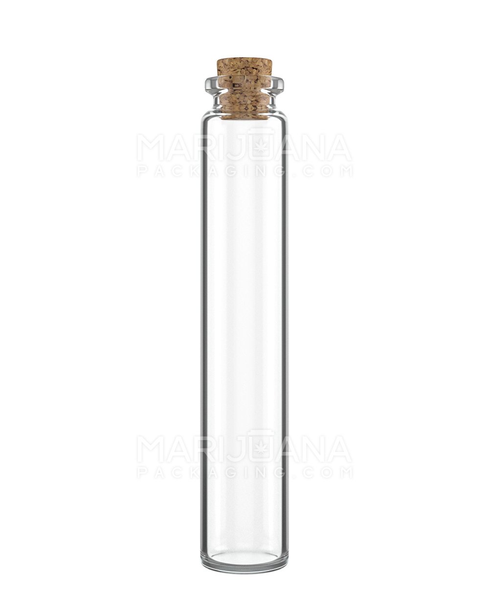 Glass Pre-Roll Tube with Cork Top | 120mm - Clear Glass - 586 Count - 1