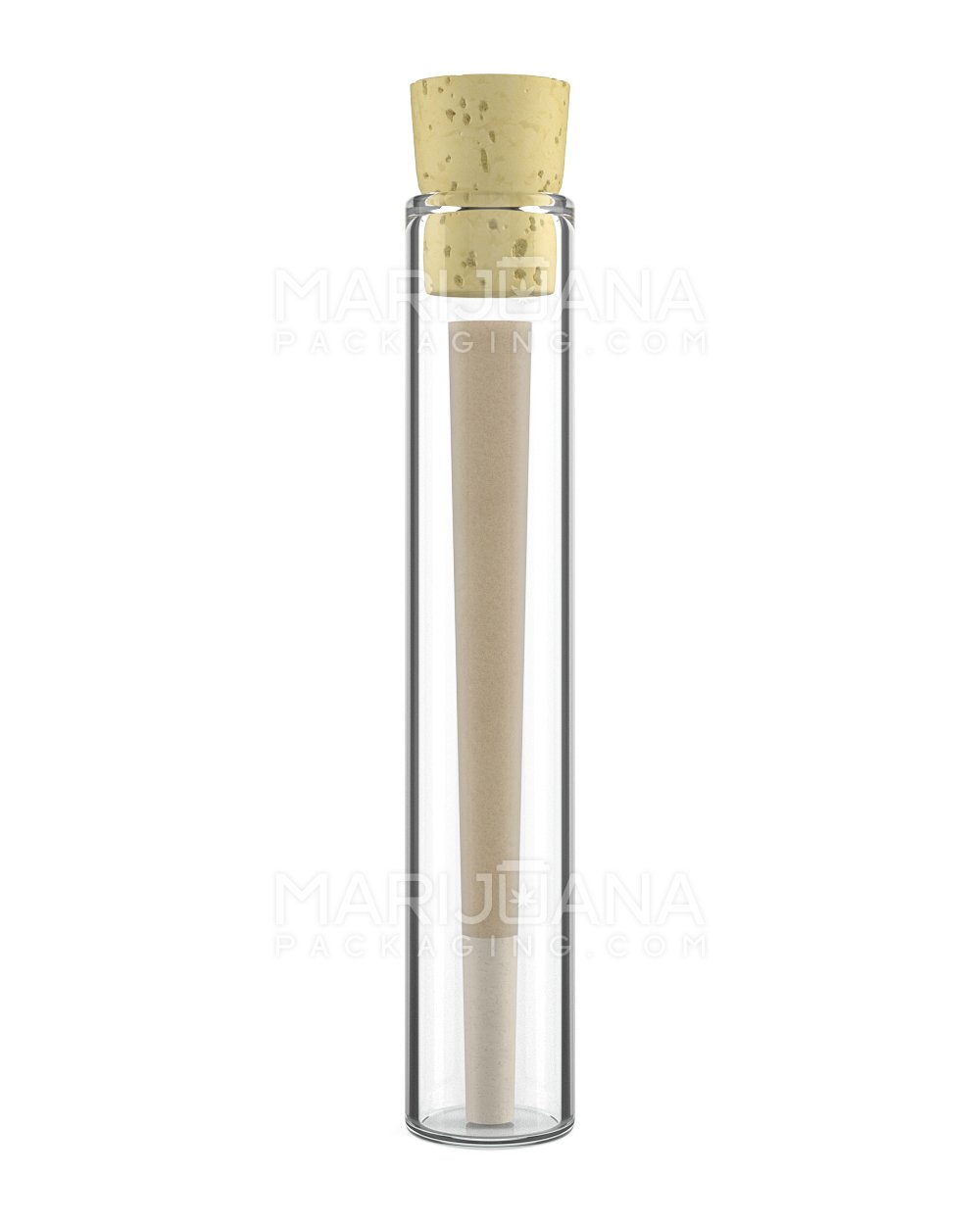 Pre-Roll Tubes & Cork Tops | 115mm - Clear Glass - 500 Count - 2