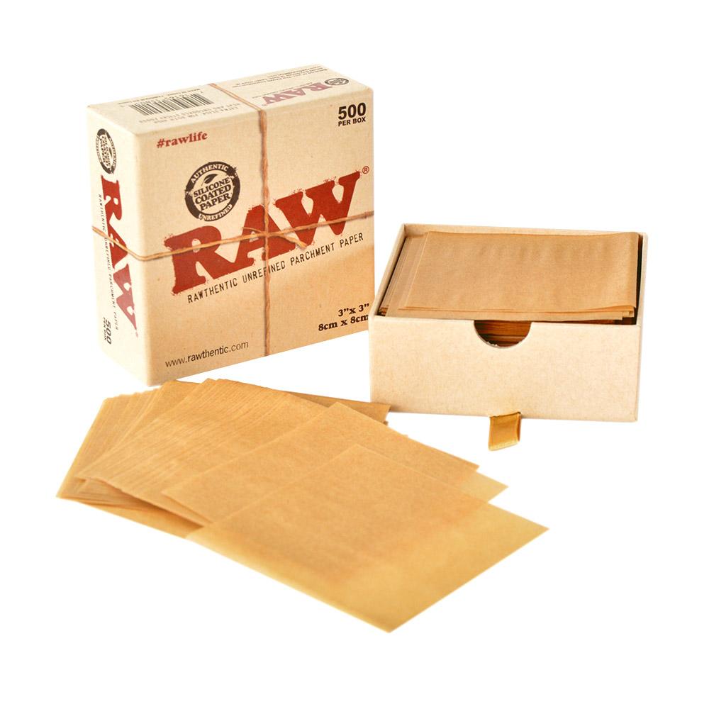 RAW | Parchment Squares | 3in x 3in - Natural - 500 Count - 1