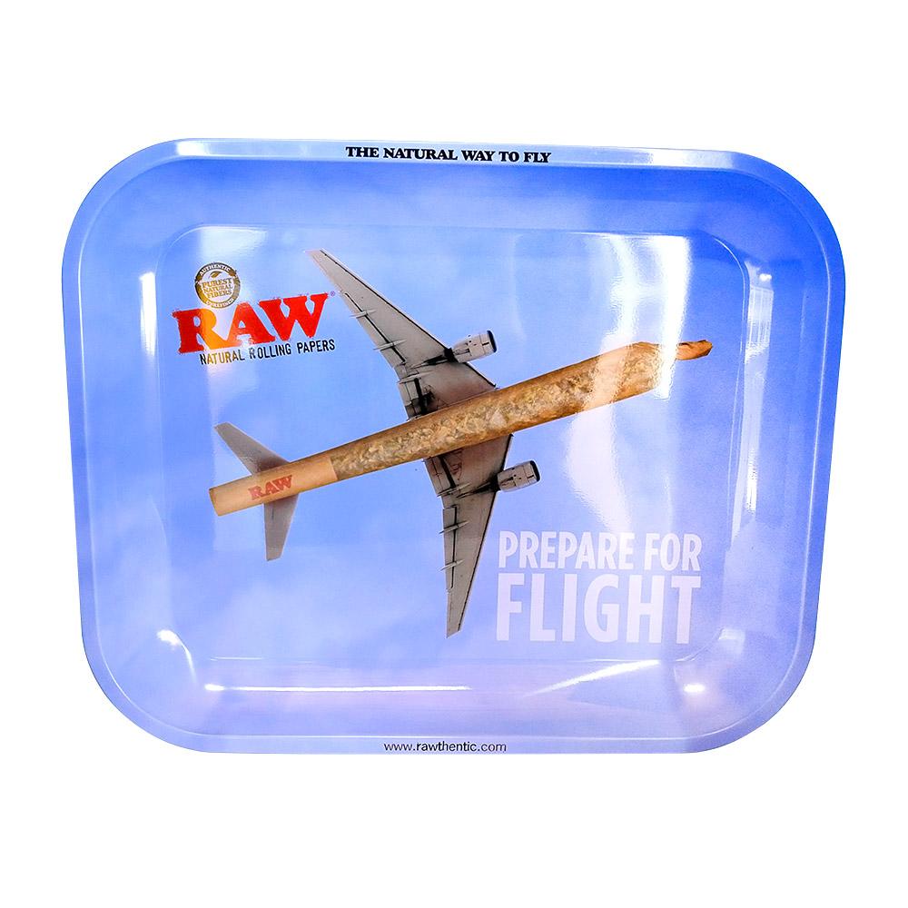 RAW | Prepare for Flight Rolling Tray | 13in x 11in - Large - Metal - 2