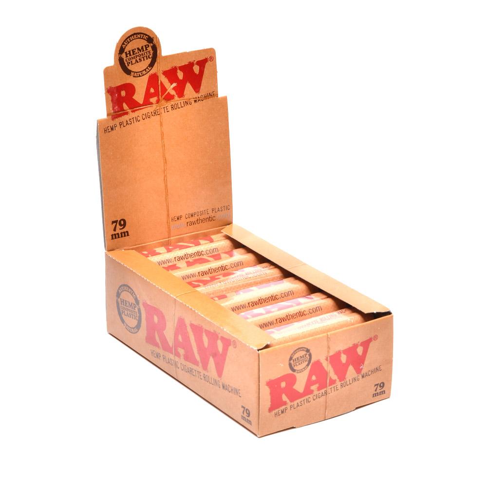 RAW | 'Retail Display' Rolling Paper Machine | 79mm - Hemp Plastic - 12 Count - 1