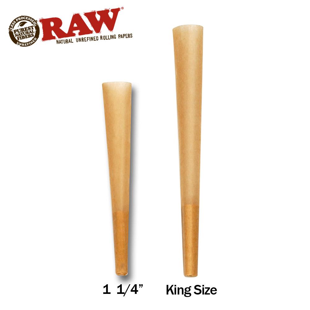RAW | 'Retail Display' Classic 1 1/4 Size Pre-Rolled Cones | 83mm - Hemp Paper - 192 Count - 4