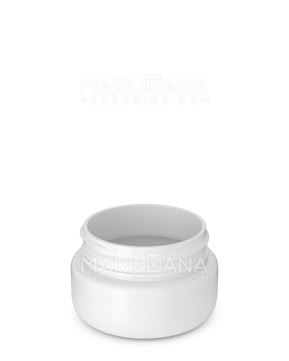Rounded Base White Plastic Jars | 53mm - 2oz - 800 Count - 2