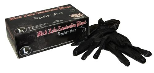 SKINTX | Powder-Free Disposable Gloves | Black - Latex - 100 Count - 4