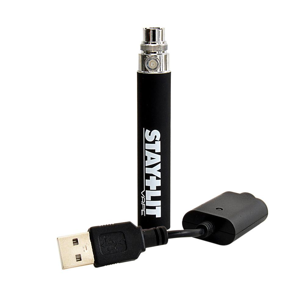 STAYLIT | Battery w/ USB Charger 900mah - Black - 5