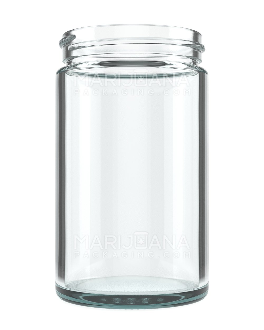 Straight Sided Clear Glass Jars with Black Cap | 63mm - 10oz - 36 Count - 2