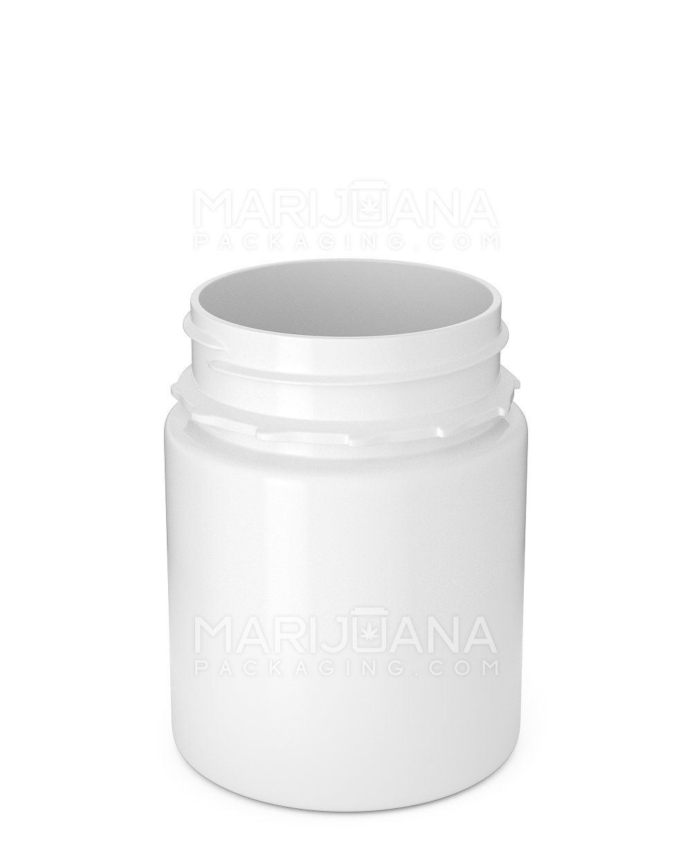 Tamper Evident | Straight Sided White Plastic Jars | 53mm - 5oz - 600 Count - 2