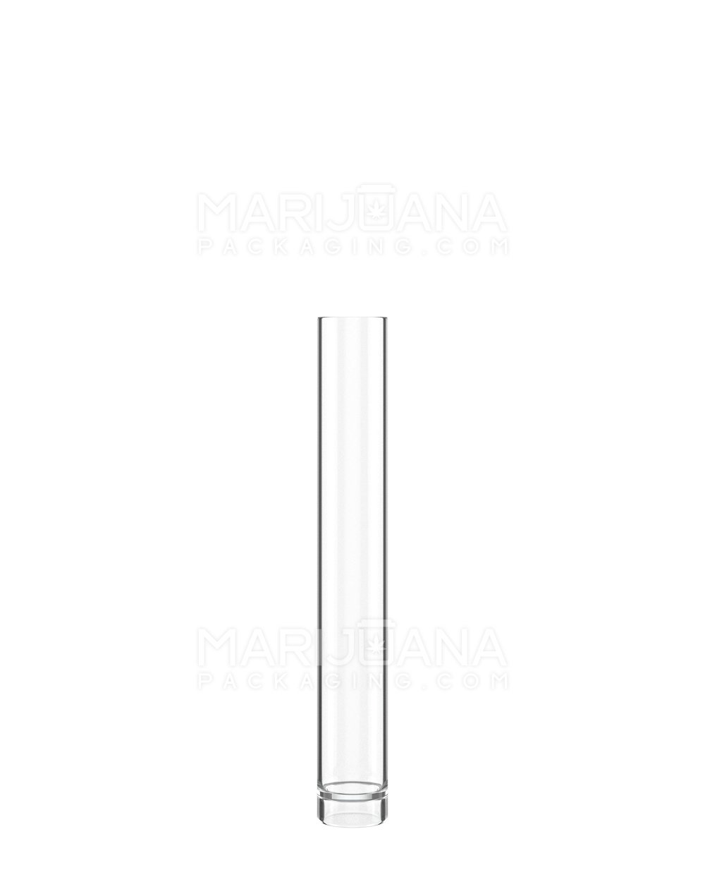 Buttonless Vape Cartridge Tube w/ Black Cap | 86mm - Clear Plastic - 500 Count - 2