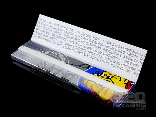 The Bulldog King Size Slim Hemp Rolling Papers 50/Box - 3