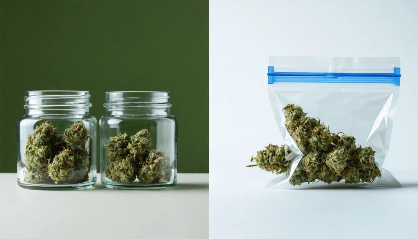 Glass Jars vs Mylar Bags for Flower: Which is Better?