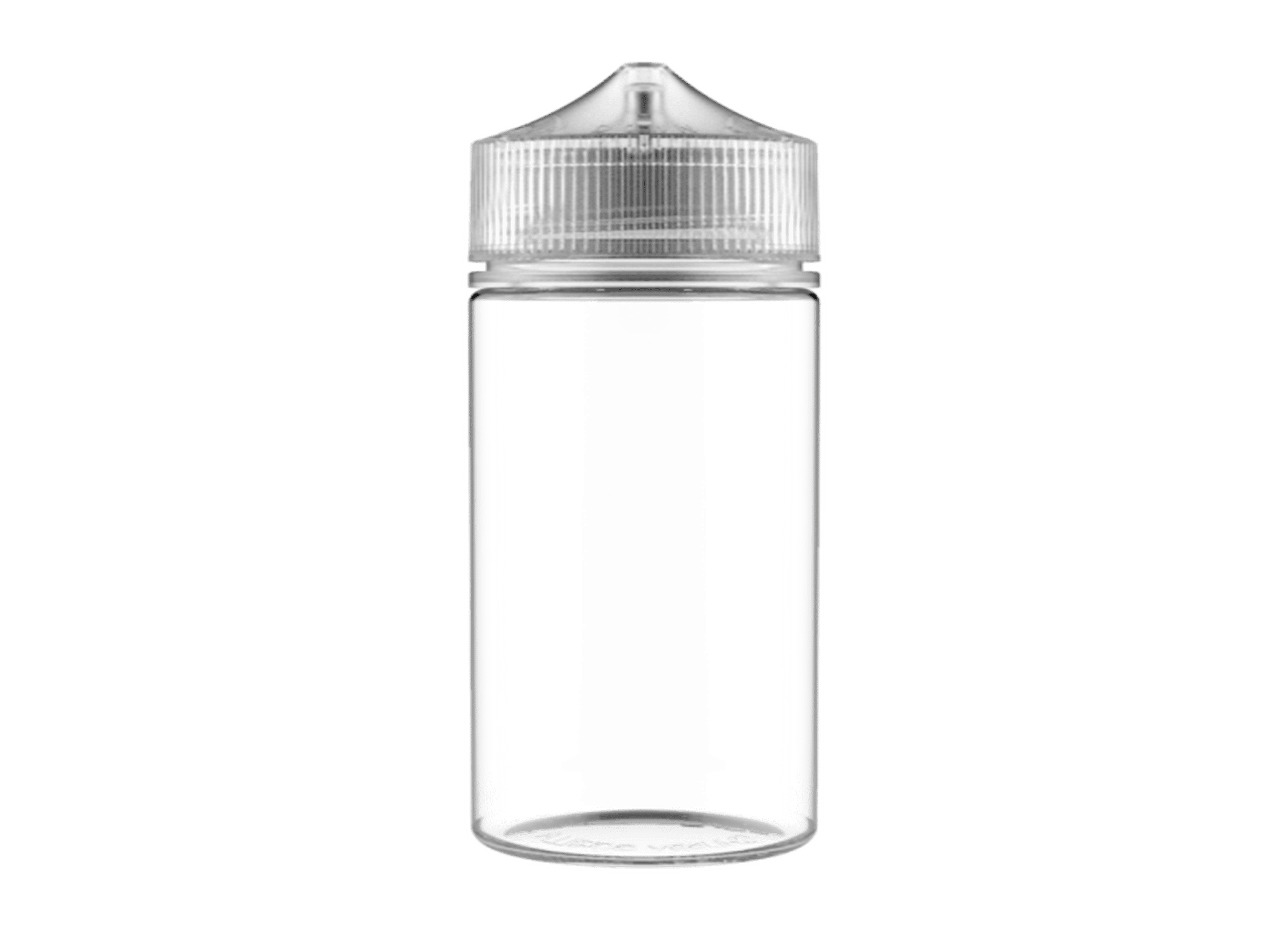 Three brown jars with blue lids on a blue surface, against a yellow background