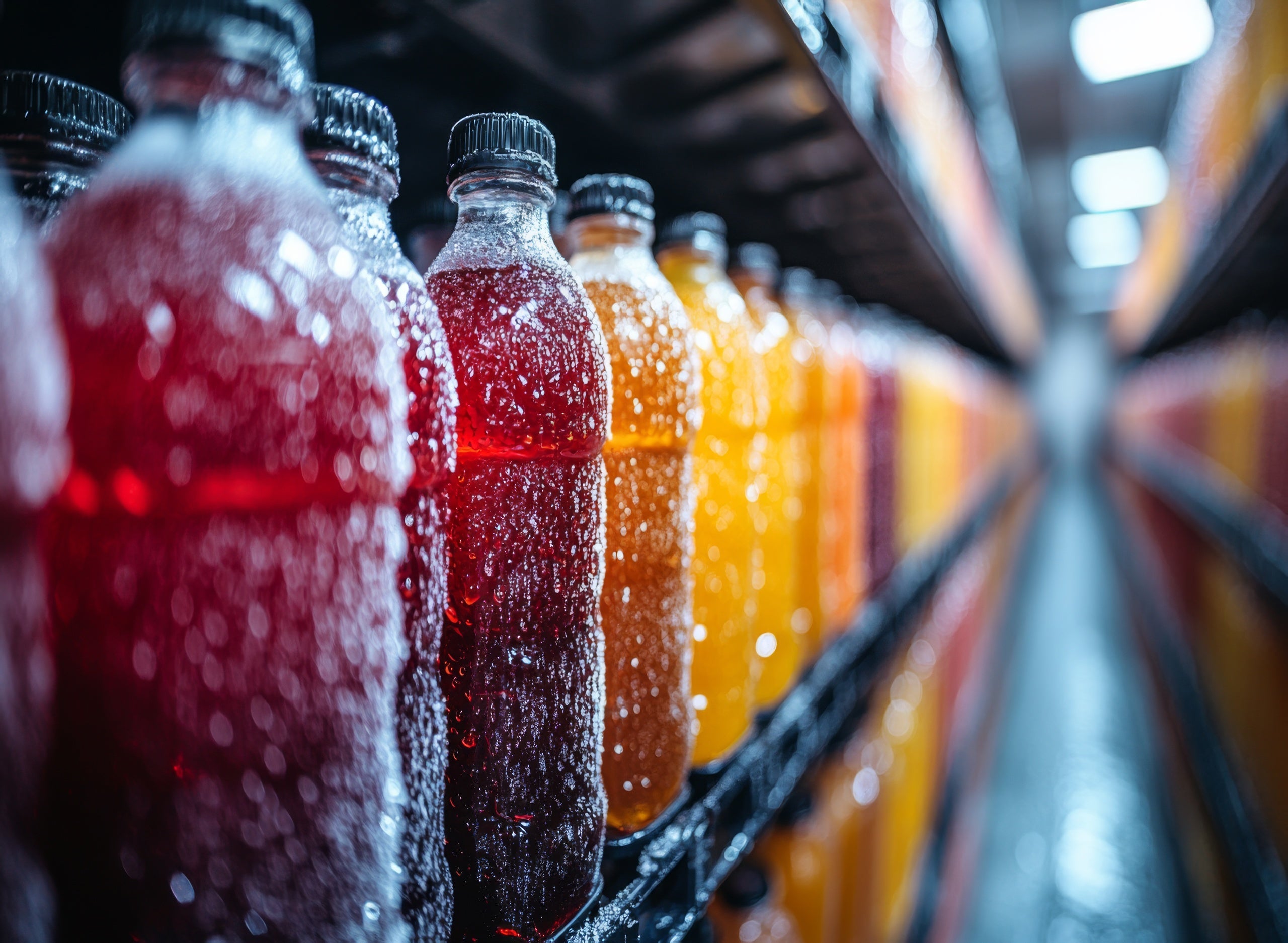Cardboard box surrounded by green plants and leaves, with small particles floating against a gradient green background