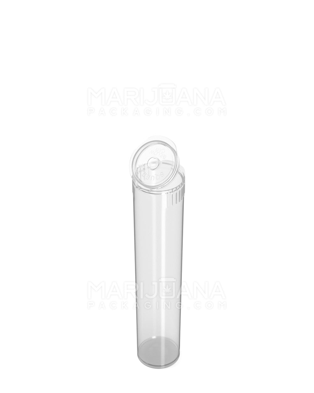 POLLEN GEAR | Child Resistant Transparent Pop Top Plastic Pre-Roll Tubes | 90mm - Clear - 1000 Count - 7
