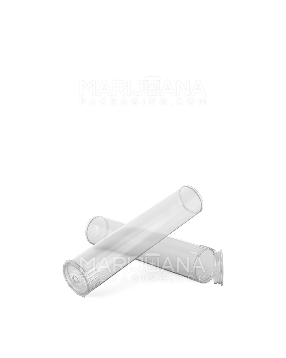 POLLEN GEAR | Child Resistant Transparent Pop Top Plastic Pre-Roll Tubes | 90mm - Clear - 1000 Count - 8