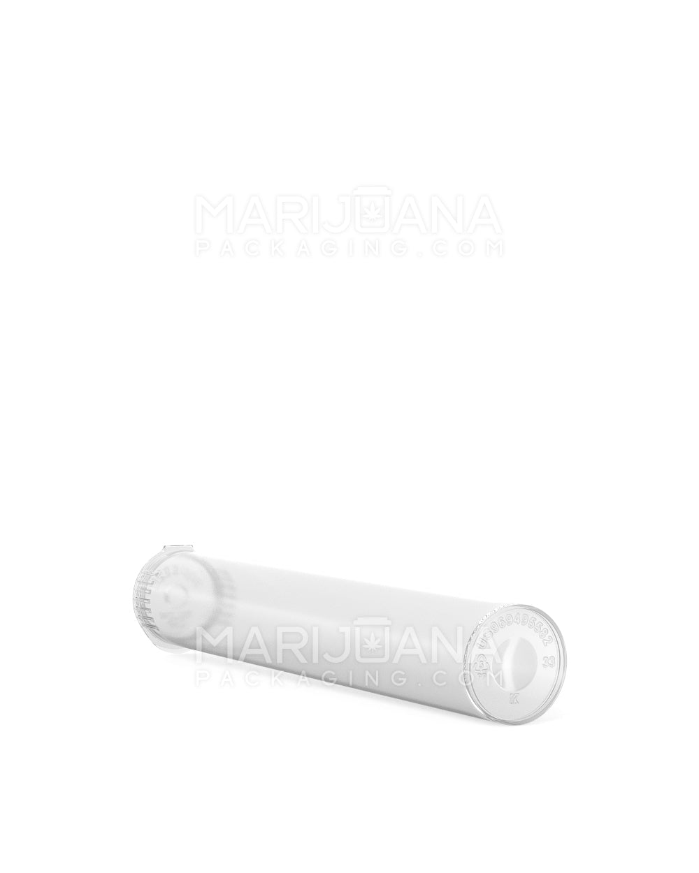 POLLEN GEAR | Child Resistant Pop Top Plastic Snap Cap Pre-Roll Tubes | 116mm - Clear - 1008 Count - 6