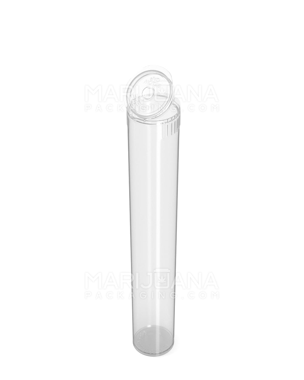 POLLEN GEAR | Child Resistant Pop Top Plastic Snap Cap Pre-Roll Tubes | 116mm - Clear - 1008 Count - 4