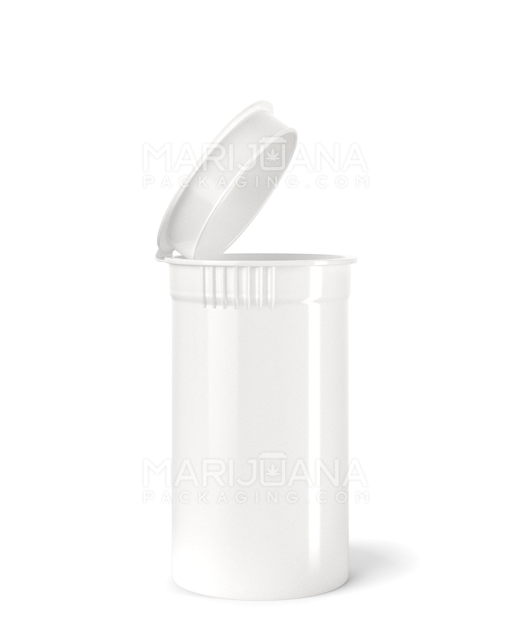 POLLEN GEAR | Child Resistant KSC Opaque White Pop Top Bottles | 19dr - 3.5g - 416 Count - 1