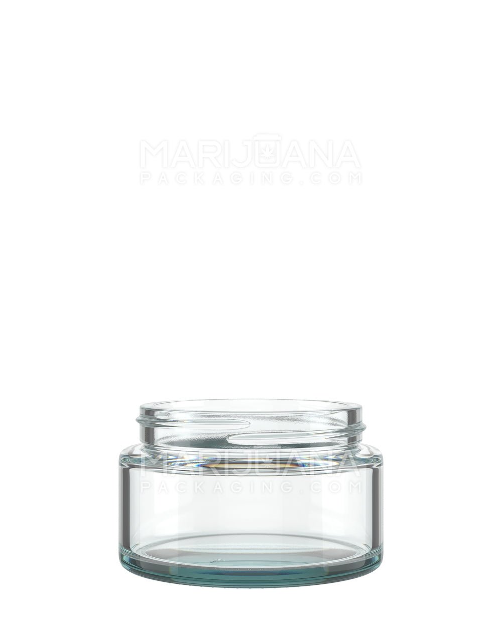 POLLEN GEAR Wide Mouth Straight Sided Clear Glass Jars | 66mm - 4oz | Sample