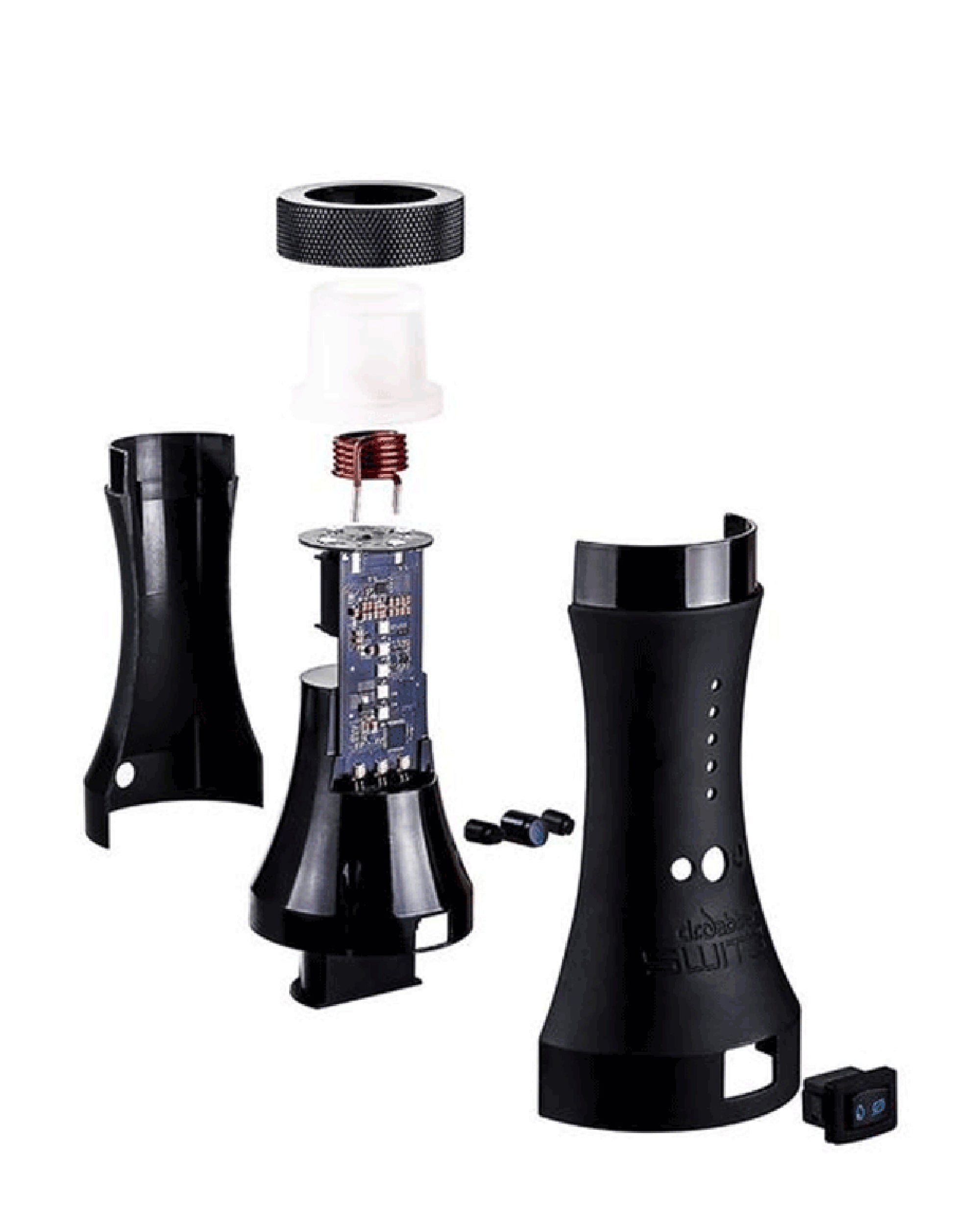 Dr.Dabber | Glass Dab Switch E-Rig | 9in Tall - 10mm Banger - Black - 2