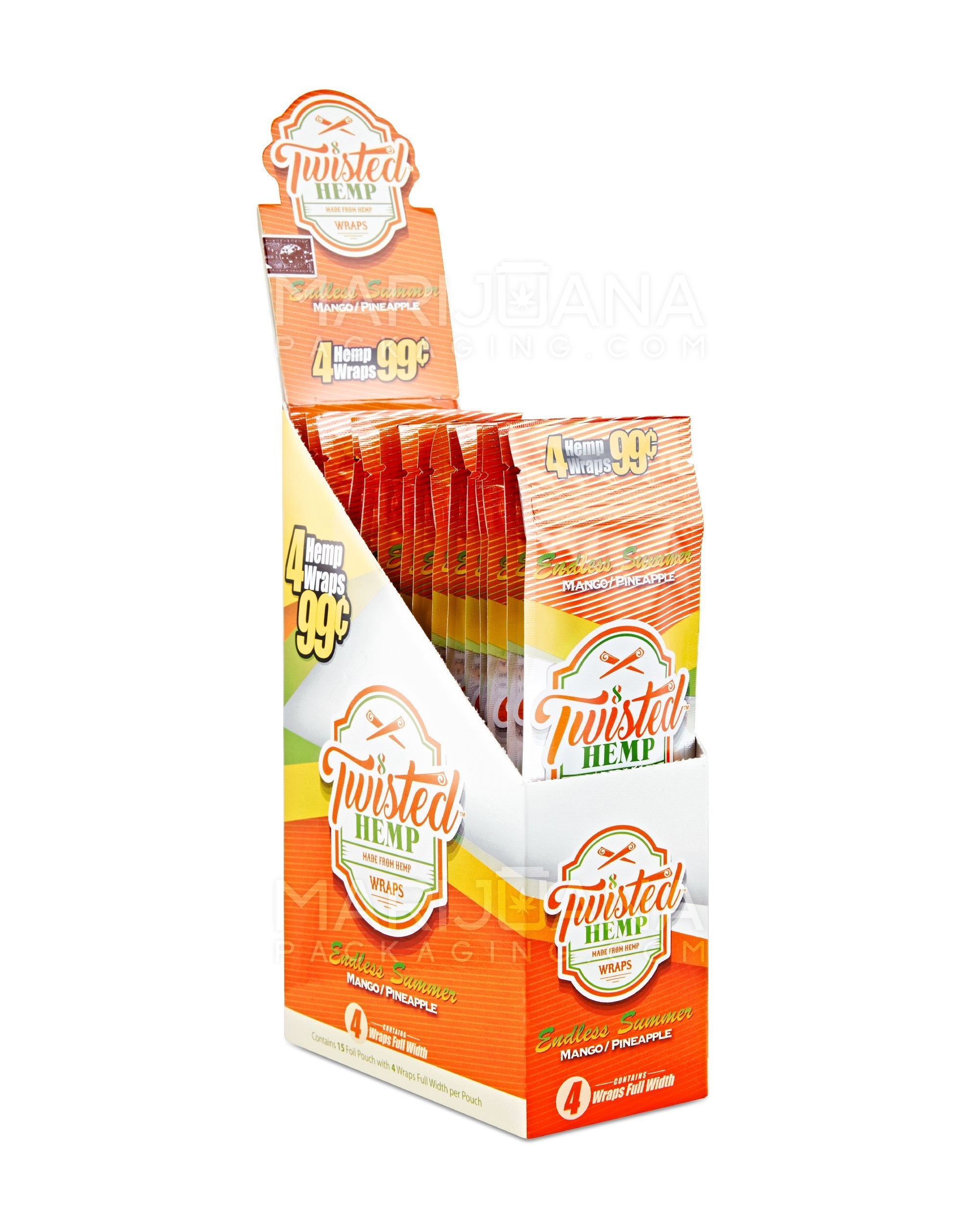 TP | 'Retail Display' Blunt Wraps | 100mm - Endless Summer - 15 Count