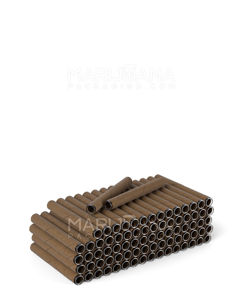 King Size Glass Tipped Wrapped Pre-Rolled Blunt Cones | 109mm - Brown Paper - 80 Count - 11