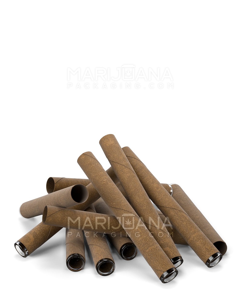 King Size Glass Tipped Wrapped Pre-Rolled Blunt Cones | 109mm - Brown Paper - 80 Count - 9
