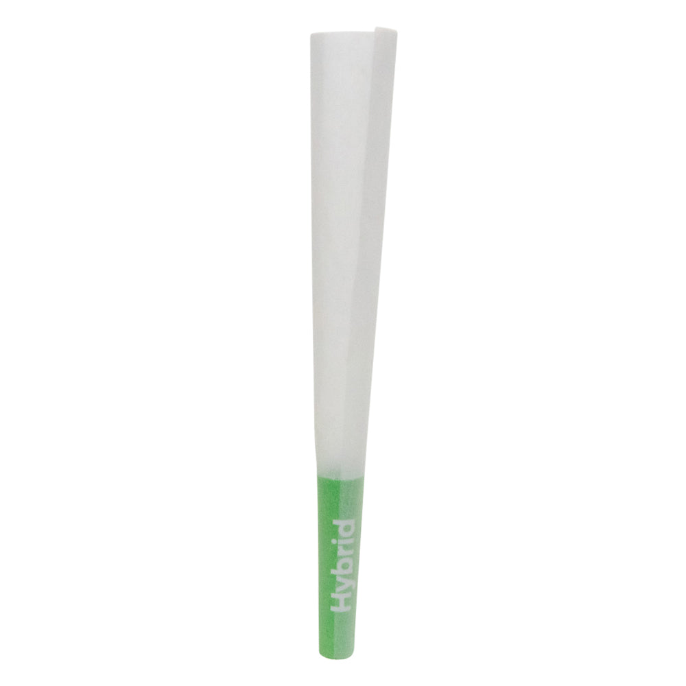 1 1/4 Size Pre-Rolled Cones w/ Green 'Hybrid' Text Filter Tip 1
