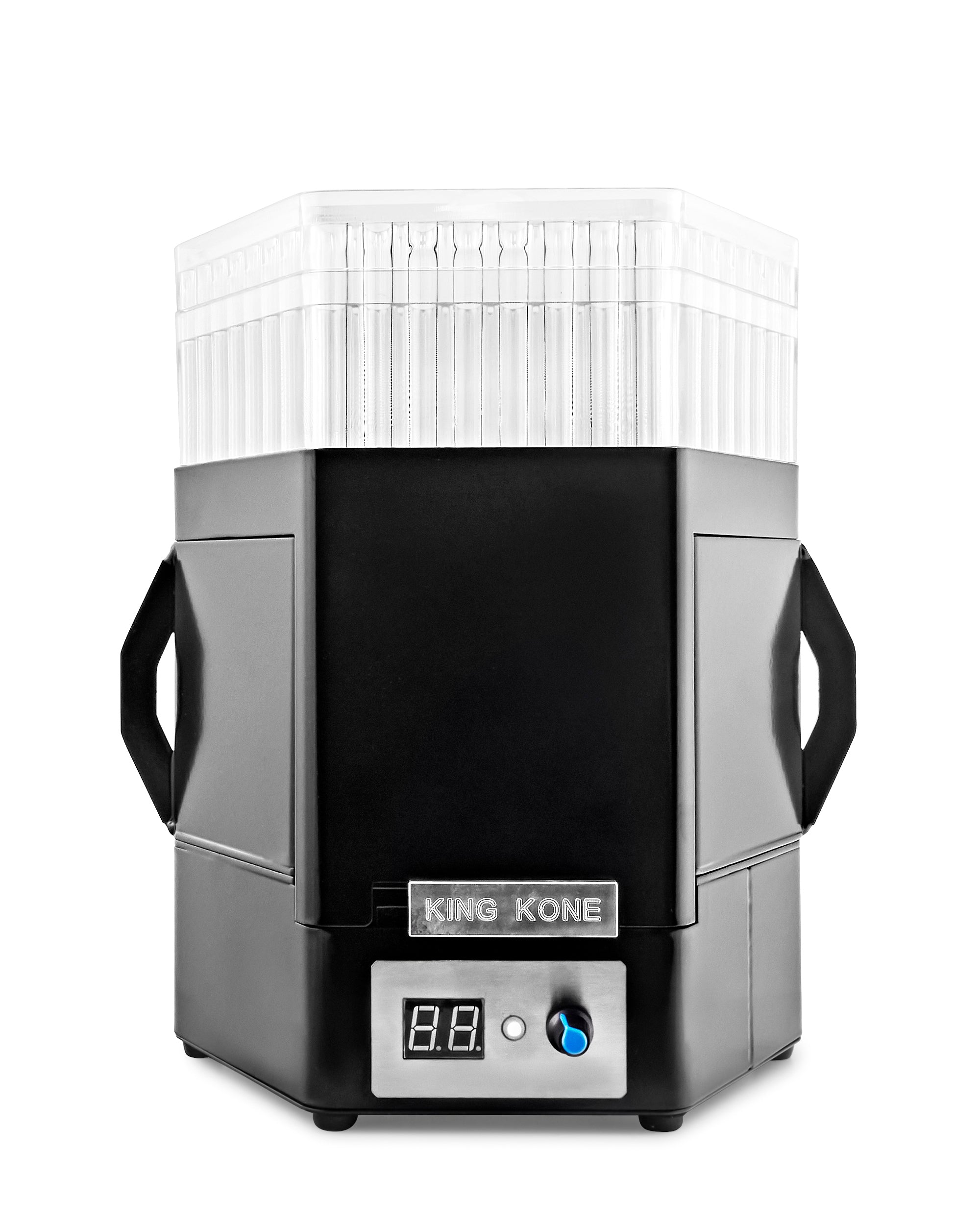 KING KONE | Black Steel Vibration Pre-Rolled Cone Filling Machine V2 for 84/98/109mm | Fill 169 Cones in 3 Minutes